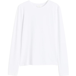 H&M Women's Long Sleeved Microfibre Top - White