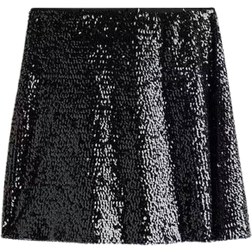 H&M Sequined Mini Skirt - Black