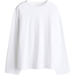 H&M Women's Cotton Tricot Sweater - White