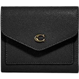 Coach Wyn Small Wallet - Crossgrain Leather/Light Gold/Black