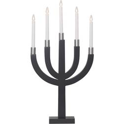 Star Trading Elias Dark Grey Candle Bridge 35cm