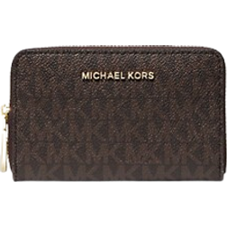 Michael Kors Small Logo And Leather Wallet - Brn/Acorn