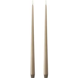 Ester & Erik Taper 18 Nougat Note LED Candle 43cm 2pcs