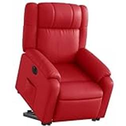 vidaXL Reclinerfåtölj Med Uppresningshjälp Röd Fåtölj