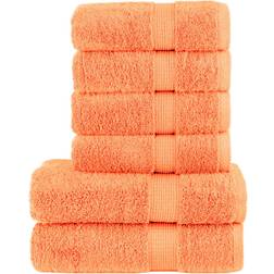 vidaXL Premium Solund Badehåndklæde Orange (140x70cm)