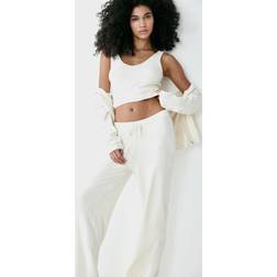 H&M Chenille Trousers - White