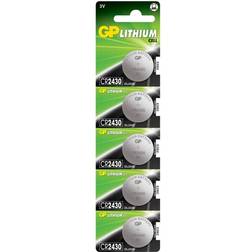 GP Batteries CR2430 Compatible 5-pack Silver