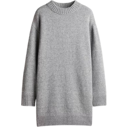 H&M Women's Knitted Dress - Gray-Mottled