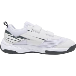 Puma Kid's Varion II Indoor Sports Hook-and-Loop - White/Shadow Gray