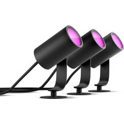 Philips Hue Lily Black Spotlight 3stk