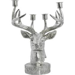 Lene Bjerre Serafina Deer Silver Värmeljuslykta 31cm