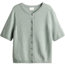 H&M Ladies Knitted Cardigan - Light Dusty Green