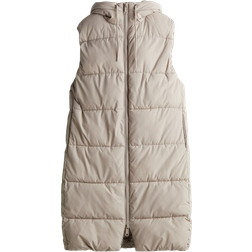 H&M Hood Puffer Vest - Light Beige