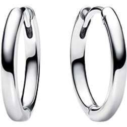 Pandora Moments Charm Hoop Earrings - Silver