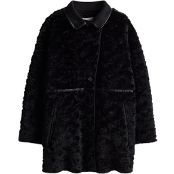 H&M Fluffy Coat - Black