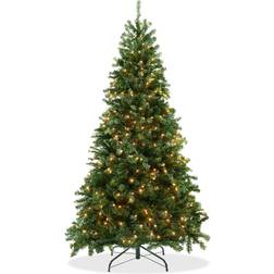 Casafield Lighted Green Christmas Tree 87"