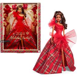 Mattel Holiday 2024 Doll with Long Brunette Hair