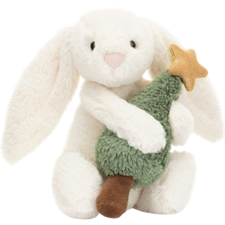 Jellycat Bashful Bunny with Christmas Tree 18cm