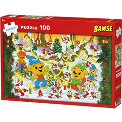 Kärnan Bamse's Christmas Puzzle 100 Pieces