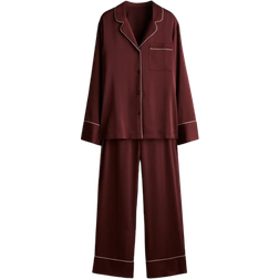 H&M Satin Pyjamas - Burgundy