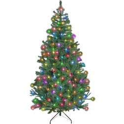 Shatchi Pre-Lit Artificial Green Christmas Tree 210cm