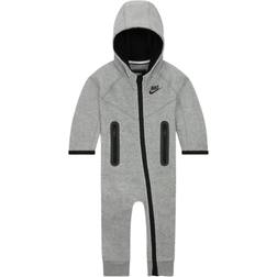 Nike Baby Sportswear Tech Fleece Hooded Coverall - Dark Grey Heather (56L051-042)