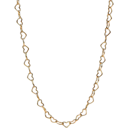 Pandora Linked Hearts Collier Necklace - Gold