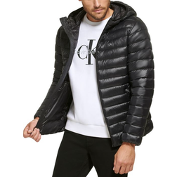 Calvin Klein Men's Hooded & Quilted Packable Jacket - Black