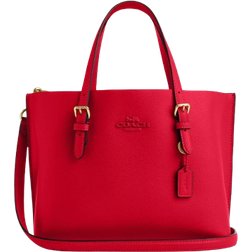 Coach Mollie Tote Bag 25 - Gold/Bold Red