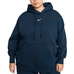 Nike Women's Sportswear Phoenix Fleece Oversized Pullover Hoodie Plus Size - Armory Navy/Sail