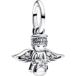 Pandora Angel Dangle Charm - Silver/Transparent