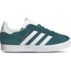 adidas Kid's Gazelle - Legacy Teal/Cloud White/Gold Metallic