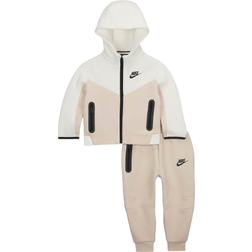 Nike Baby Sportswear Tech Fleece Full Zip Hoodie Set - Light Orewood Brown (66L050-X27)