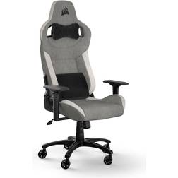 Corsair T3 RUSH Fabric Gaming Chair (2023) - Grey/White