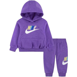 Nike Baby Sportswear Club Fleece Hoodie Set - Black Raspberry (66L135-PB7)