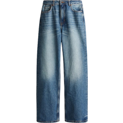 H&M Wide High Jeans - Light Denim Blue