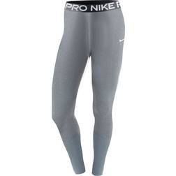 Nike Girl's Pro Dri-FIT Leggings - Carbon Heather/White