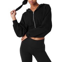 Alo Sweet Escape Zip Up Hoodie - Black