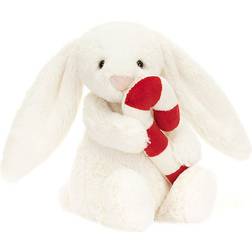 Jellycat Bashful Bunny with Candy Cane 18cm