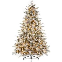 National Tree Company Snowy Dorchester Pine White Christmas Tree 200cm