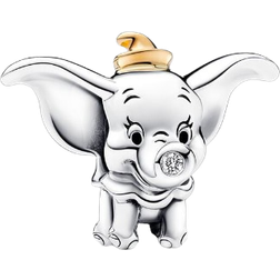 Pandora Charm Dumbo Aniversario de Disney Con Diamante Sintético 0.009 Ct Tw Ghi Si1 en Plata de Ley