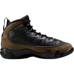 Nike Air Jordan 9 Retro GS - Black/Light Olive/True Red