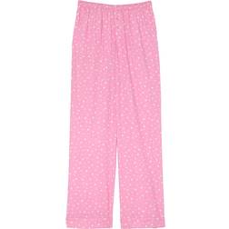 Victoria's Secret Pink Flannel Sleep Pants - Moonstone Pink/White Dots