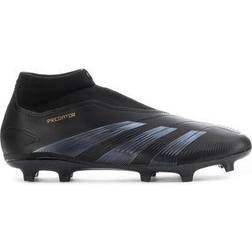adidas Predator League Laceless Firm Ground - Core Black/Carbon/Gold Metallic