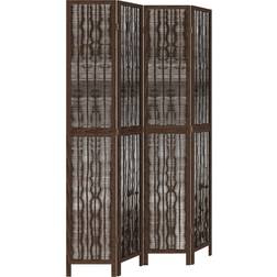 vidaXL 358660 Dark Brown Room Divider 145x220cm