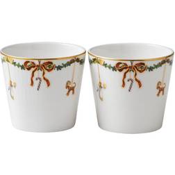 Royal Copenhagen Star Fluted Christmas Kop 30cl 2stk