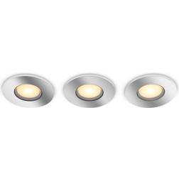 Philips Adore Chrome Ceiling Flush Light 9cm 3pcs