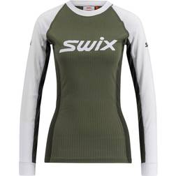 Swix RaceX Classic Long Sleeve W - Olive/ Bright White