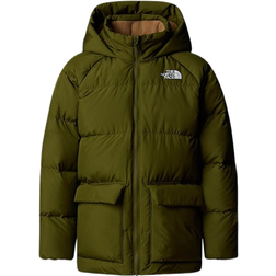 The North Face Kid's North Down Fleece Lined Short Parka - Forest Olive (NF0A88UW)