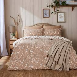 Dunelm Elsie Botanical Duvet Cover Natural (230x220cm)